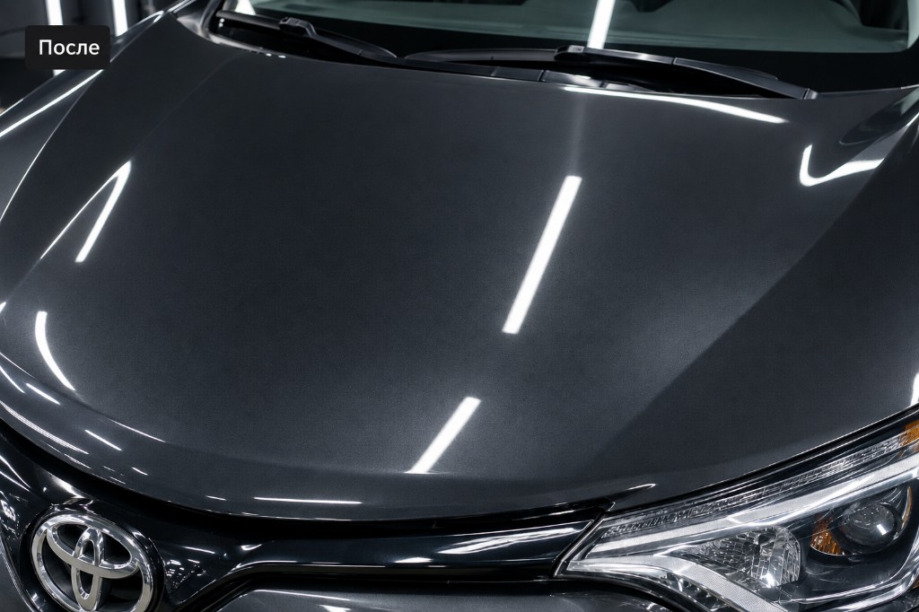 После — полировка кузова Toyota